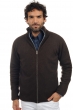 Cashmere & Yak uomo cappuccio e zip vincent marrone naturale cielo chine s